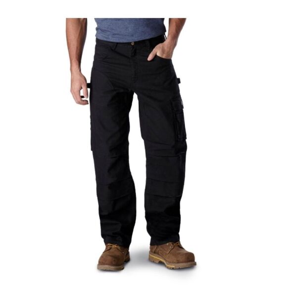 Dakota WorkPro Series Men's Stretch Duck Cargo Work Pants 34 x 32 in Black - Picture 2 of 7